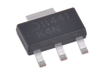 DiodesZetex DZT5551-13 SMD, NPN Transistor 160 V / 600 MA 300 MHz, SOT-223 (SC-73) 3 + Tab-Pin