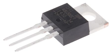 DiodesZetex Schaltdiode Gemeinsame Kathode 40A 2 Element/Chip THT 300V TO-220AB 3-Pin 890mV