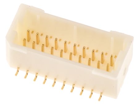 JST SHD Series Straight Surface Mount PCB Header, 20 Contact(s), 1.0mm Pitch, Shrouded