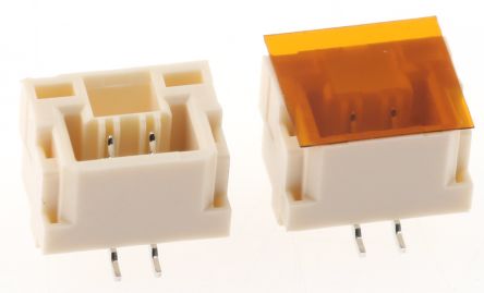 JST GH Leiterplatten-Stiftleiste Gerade, 2-polig, Raster 1.25mm, Kabel-Platine, Lötanschluss-Anschluss, 1.0A, Ummantelt