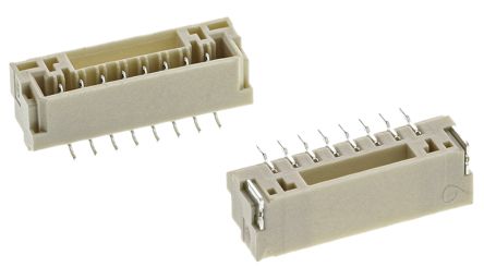 JST GH Leiterplatten-Stiftleiste Gerade, 8-polig, Raster 1.25mm, Kabel-Platine, Lötanschluss-Anschluss, 1.0A, Ummantelt