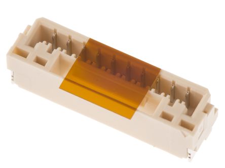 JST Conector Macho Para PCB Serie GH De 10 Vías, Paso 1.25mm, Para Soldar, Montaje Superficial