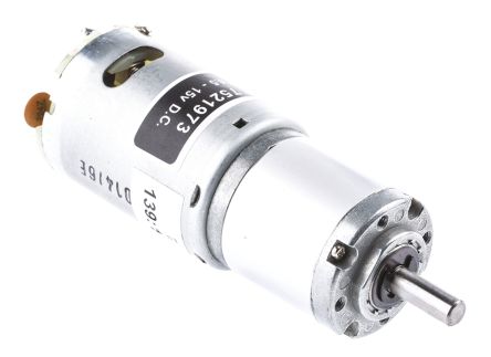RS PRO Getriebemotor Bis 154,4 Gcm, 4,5 → 15 V Dc / 21,2 W, Wellen-Ø 6mm, 35.8 (Dia.)mm X 97.8mm