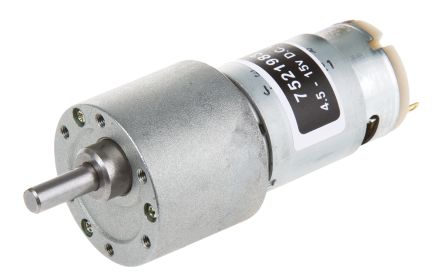RS PRO Getriebemotor Bis 114 Gcm, 4,5 → 15 V Dc / 7 W, Wellen-Ø 6mm, 37 (Dia.)mm X 76.1mm