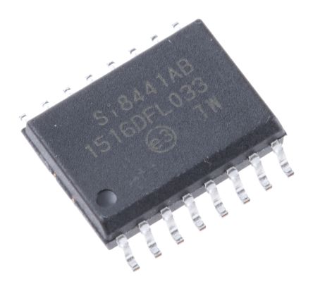 Skyworks Solutions Inc Si8441AB-D-IS, 4-Channel Digital Isolator 1Mbps, 2.5 KVrms, 16-Pin SOIC