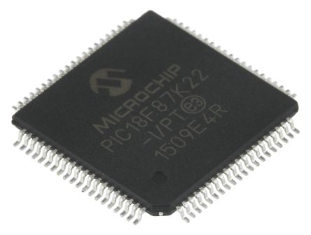 Microchip Mikrocontroller PIC18F PIC 8bit SMD 1 KB, 128 KB TQFP 80-Pin 64MHz 4 KB RAM