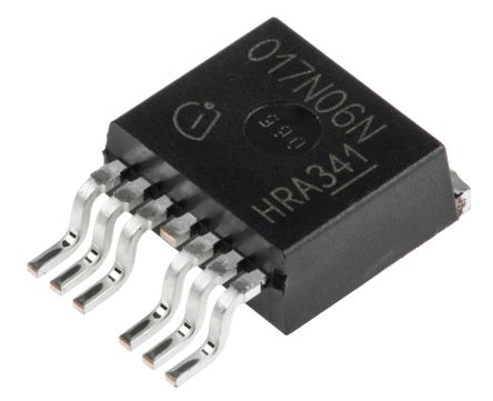 Infineon MOSFET Canal N, D2PAK-7 180 A 60 V, 7 Broches