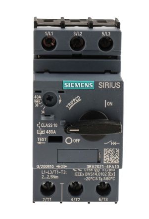 Siemens SIRIUS Motorschutzschalter, 40 A 690 V 97mm X 45mm