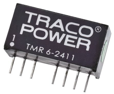TRACOPOWER TMR 6 DC-DC Converter, 5V Dc/ 1.2A Output, 18 → 36 V Dc Input, 6W, Through Hole, +70°C Max Temp -40°C