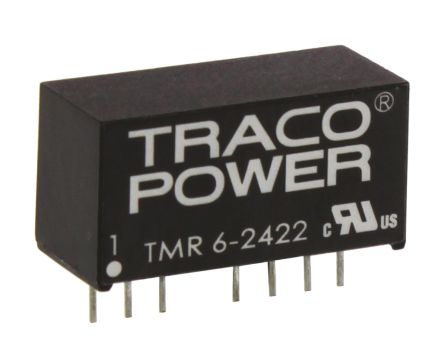 TRACOPOWER TMR 6 DC/DC-Wandler 6W 24 V Dc IN, ±12V Dc OUT / ±250mA 1.5kV Dc Isoliert
