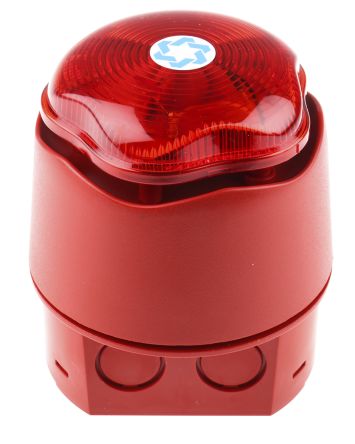 Banshee Excel Lite Sounder Beacon, 110dB, Red Xenon, 9 &#8594; 30 V dc