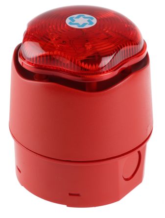 Banshee Excel Lite Sounder Beacon, 110dB, Red LED, 9 &#8594; 30 V dc