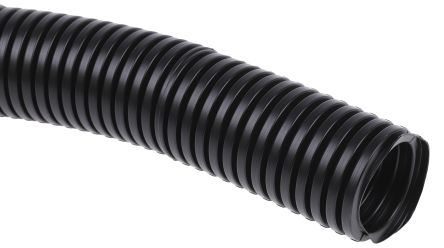 RS PRO Conducto Flexible De Plástico Negro, Long. 10m, Ø 32mm