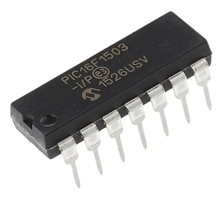Microchip Mikrocontroller PIC16F PIC 8bit THT 2048 Wörter PDIP 14-Pin 20MHz 128 B RAM