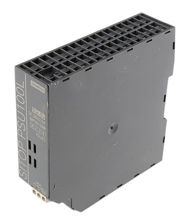 Siemens SITOP PSU100L Switch-Mode DIN-Schienen Netzteil 60W, 93 → 132V Ac, 24V Dc / 2.5A