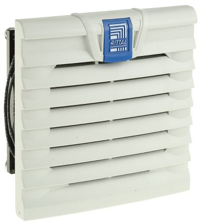 Rittal SK Series Filter Fan, 230 V Ac, AC Operation, 15 M³/h, 18 M³/h Filtered, 20m³/h Unimpeded, IP54, 116.5 X 116.5mm
