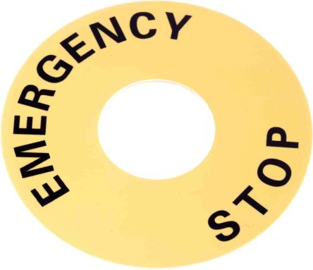 Omron Drucktaster Bezeichnungsschild Für Not-Aus A22E Emergency Stop