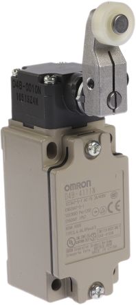 Omron D4B-N Verriegelungsschalter, Rollenhebel, DPST, Schließer/Öffner, IP 67, Metall Anschluss M20