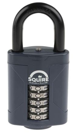 Squire Druckguss-Legierung Zahlenschloss, Kombinationsschloss Blau, Bügel-Ø 10mm X 34mm