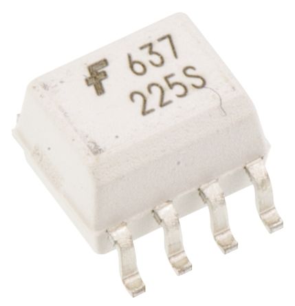 Onsemi SMD Dual Optokoppler DC-In / Logikgatter-Out, 8-Pin SOIC, Isolation 3750 V Ac