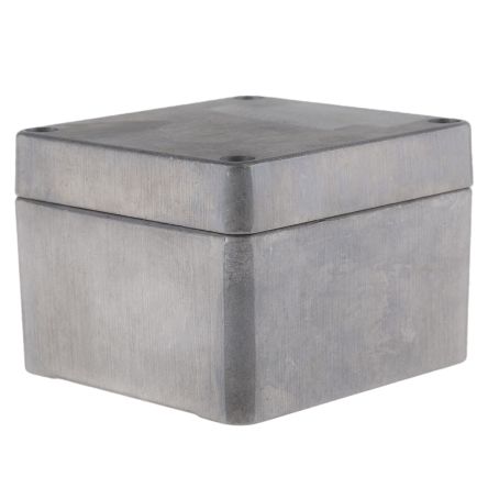 RS PRO Caja De Aluminio Presofundido Plateado, 75 X 80 X 57mm, IP66