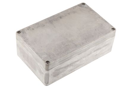 RS PRO Caja De Aluminio Presofundido Plateado, 260 X 160 X 90mm, IP66