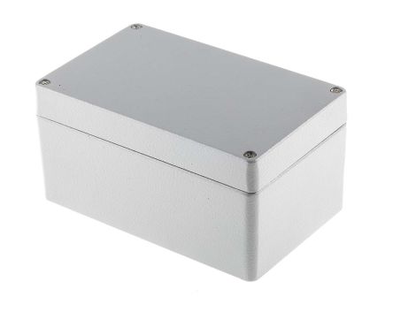 RS PRO Caja De Aluminio Presofundido Gris, 160 X 100 X 81mm, IP66