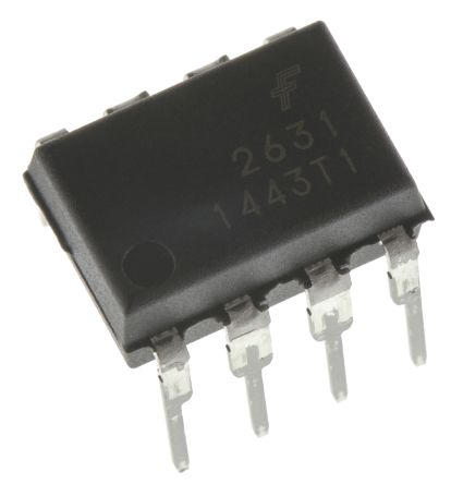 Onsemi THT Dual Optokoppler DC-In / Logikgatter-Out, 8-Pin MDIP, Isolation 2500 V Ac