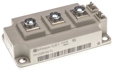 Infineon Module IGBT, FF450R12KT4HOSA1,, 580 A, 1200 V, Module 62MM, 3 Broches, Série