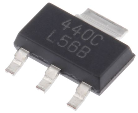 Texas Instruments Spannungsregler 1A, 1 Niedrige Abfallspannung SOT-223, 3+Tab-Pin, Fest