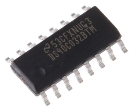 Texas Instruments LVDS-Receiver Quad CMOS, TTL, 155Mbit/s SMD 4 Elem./Chip, SOIC 16-Pin