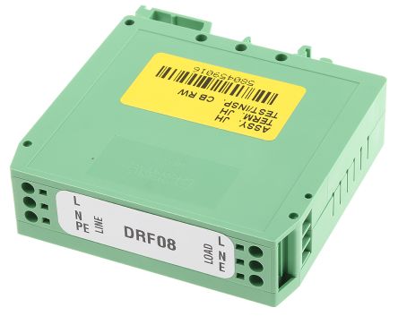 Deltron DRF EMV-Filter, 250 Vac, 8A, DIN-Schiene 0.96W, Schraub, 1-phasig 0,75 MA / 440Hz