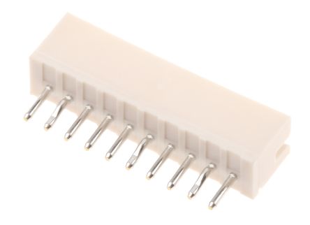 JST Conector Macho Para PCB Con Entrada Superior Serie ZH De 10 Vías, 1 Fila, Paso 1.5mm, Para Soldar, Montaje En