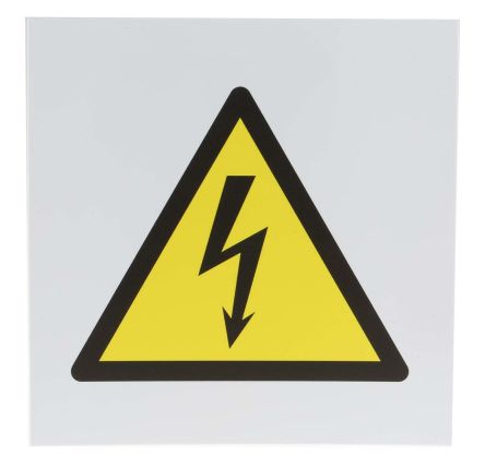 RS PRO Gefahren-Warnschild, PP 'Gefahr Durch Elektrizität', 200 Mm X 200mm