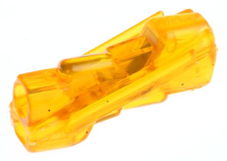 Ideal SpliceLine Butt Wire Splice Connector, Orange, Insulated, Tin Plated