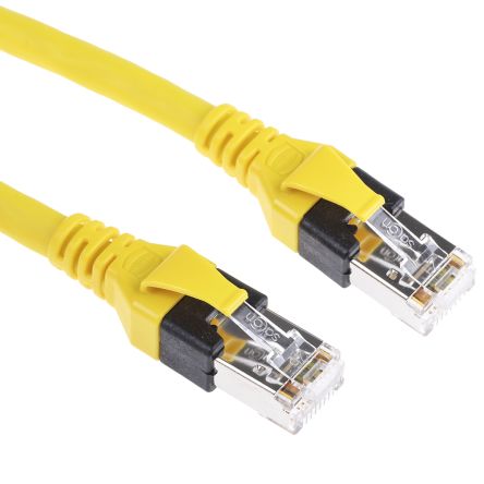 HARTING Ethernetkabel Cat.6, 1m, Gelb Patchkabel, A RJ45 SF/UTP Stecker, B RJ45, PUR