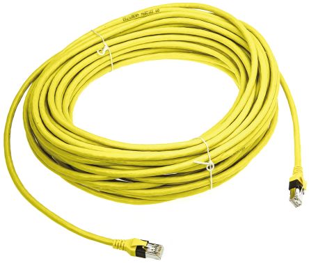 HARTING Cavo Ethernet Cat6 (SF/UTP), Guaina In PUR Col. Giallo, L. 20m, Con Terminazione