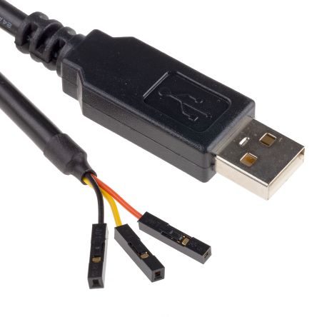 FTDI Chip Cable USB A UART De 1m De Color Negro