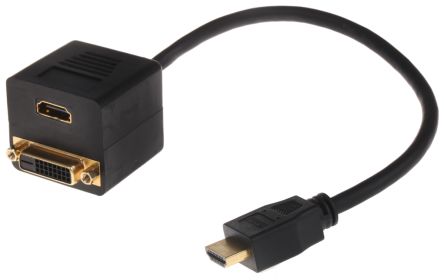 RS PRO Câble HDMI HDMI Mâle → DVI-D Dual Link, HDMI