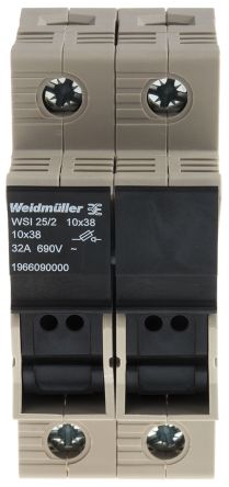 Weidmuller Weidmüller W Reihenklemme Mit Sicherungshalter Einfach Beige, 690 V / 32A, Schraubanschluss