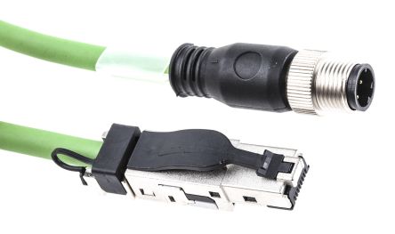 Weidmuller Cable Ethernet Cat5 Weidmüller De Color Verde, Long. 1m, Funda De Poliuretano (PUR)