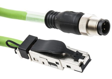 Weidmuller Câble Ethernet Catégorie 5, Vert, 3m PUR Avec Connecteur