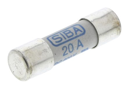 SIBA URZ Feinsicherung / 20A 10 X 38mm 600V Dc Keramik GPV, GR
