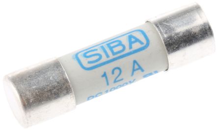 SIBA 陶瓷保险管, URZ系列, 12A, 1kV dc, 10 x 38mm