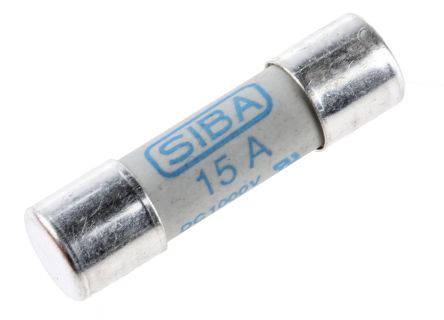 SIBA 陶瓷保险管, URZ系列, 15A, 1kV dc, 10 x 38mm