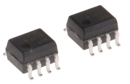 Broadcom SMD Dual Optokoppler DC-In / Transistor-Out, 8-Pin SOIC, Isolation 3750 V Eff.