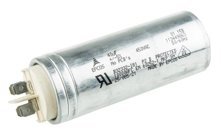 EPCOS B32332 Folienkondensator 40μF ±5% / 450V Ac, Schraubmontage