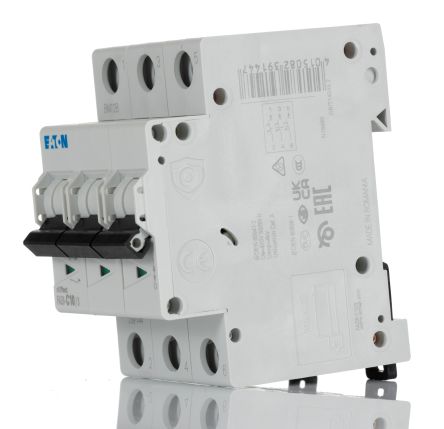Eaton Moeller MCB Leitungsschutzschalter Typ C, 3-polig 10A 230 → 400V, Abschaltvermögen 6 KA XEffect