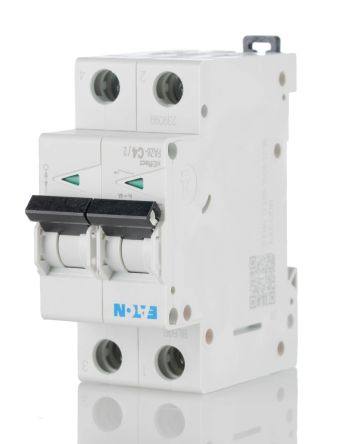 Eaton Moeller MCB Leitungsschutzschalter Typ C, 2-polig 4A 230 → 400V, Abschaltvermögen 6 KA XEffect