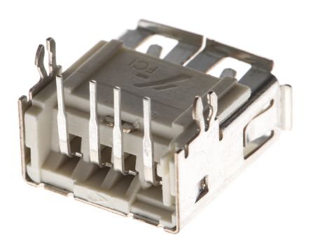 Amphenol ICC Amphenol FCI USB-Steckverbinder 2.0 A Buchse, THT